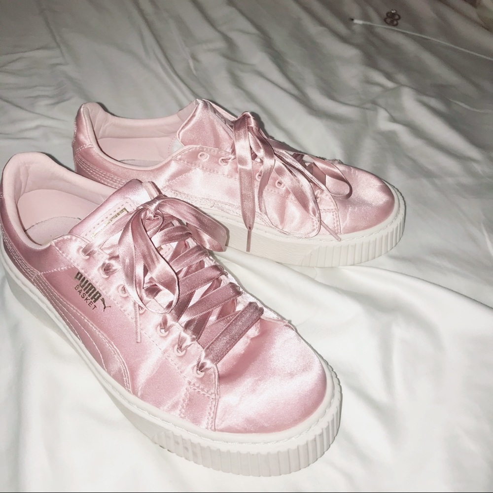 Puma Basket Platform Satin